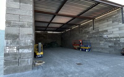 Staalconstructie en Dakpanelen voor Glasrecycling bij Recycling Kampen